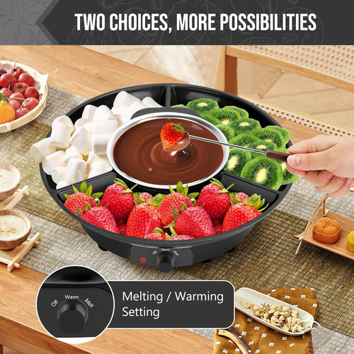 Set De Ollas De Fondue De Chocolate Eléctricas Para Derretir