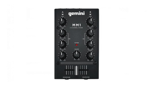 Mixer Mezclador Dj 2 Canales Portatil Rca Gemini Mm1