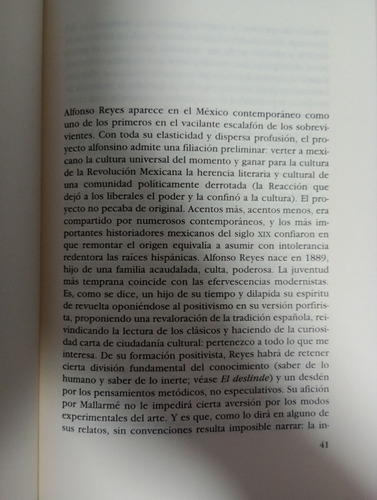 Alfonso Reyes: Caballero De La Voz Errante./ Adolfo Castañón (Usado)