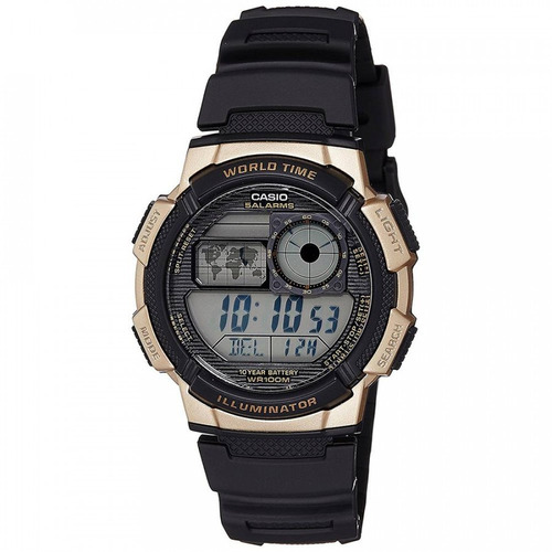 Relógio Casio Masculino World Time Digital Ae1000w1a3vdf