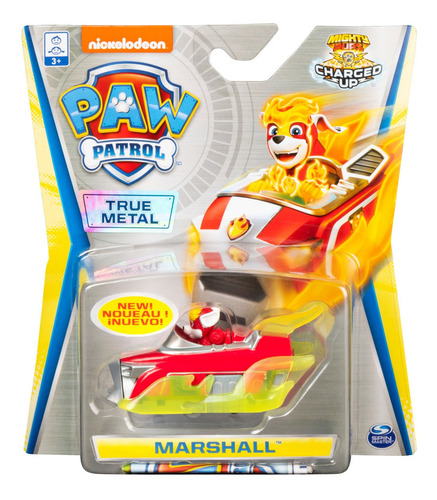 Paw Patrol Carrito De Marshall Charged Up True Metal 1:55