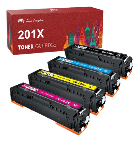 Kit De 4 Toner Genéricos Cf400x M252 M277  Negro Y Colores