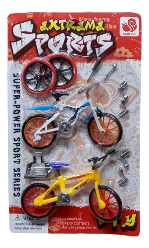 Set 2 Mini Bicicleta Juego Ruedas Y Accesorios