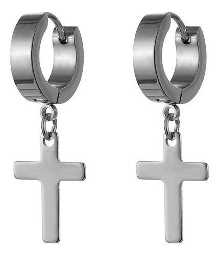 Pendientes De Acero Inoxidable Con Forma De Cruz Para Mujer