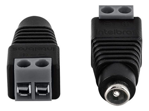 Conector Para Cftv Plug P4 Femea Conex 1000 Intelbras 100 Un