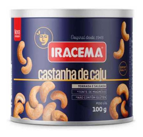 Castanha De Caju Lata Iracema 100g