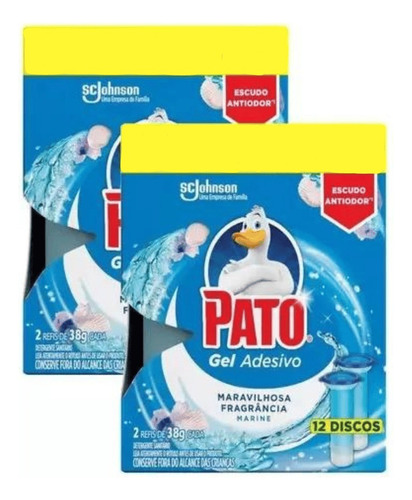 4 Refis 6 Un Cada Desodorizador Sanitário Pato Gel Adesivo