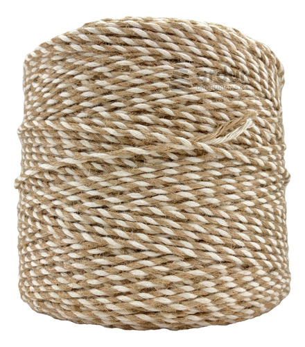 Hilo Mixto Yute Algodón 3mm. 100mts. Combinado Ideal Macrame