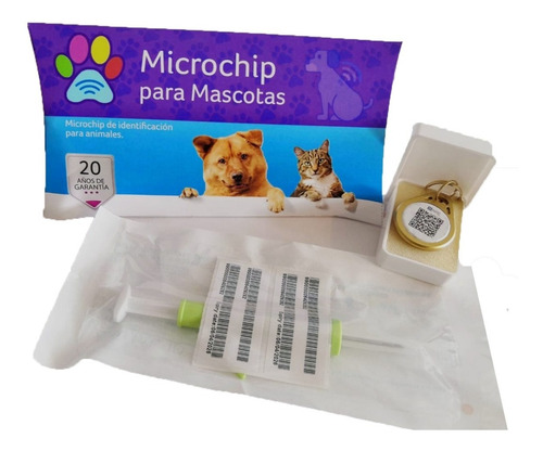 5x Pack Chip Microchip Para Perros Y Gatos Mascotas