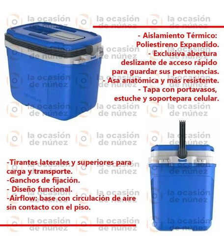 Conservadora Portatil 20 Lt Heladera Termica Alpaca Termolar
