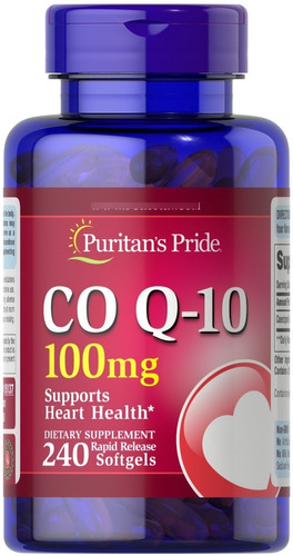 Puritan's Pride Q-sorb Co Q-10 100 Mg 240 Softgels