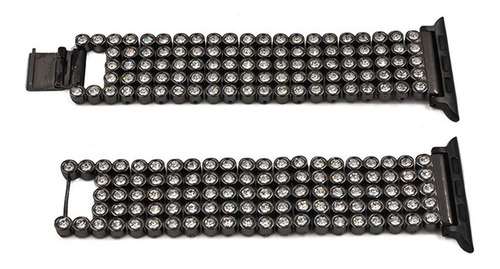Imagen 3 de 3 de Malla Premium Con Strass Para Apple Watch 38/40/41 42/44/45