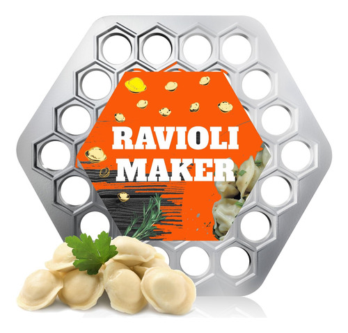 Molde Para Hacer Albóndigas Pelmeni De Aluminio Con 37 Orifi