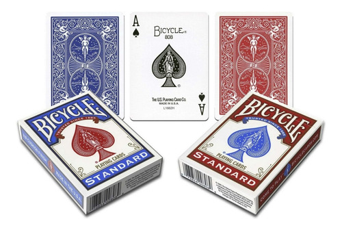 Set Cartas Bicycle Standard /rojo Y Azul-naipe De Pocker