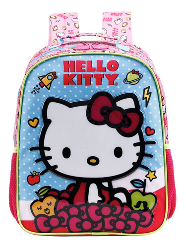 Mochila De Costas Da Hello Kitty Rosa Tam. P Xeryus 11833