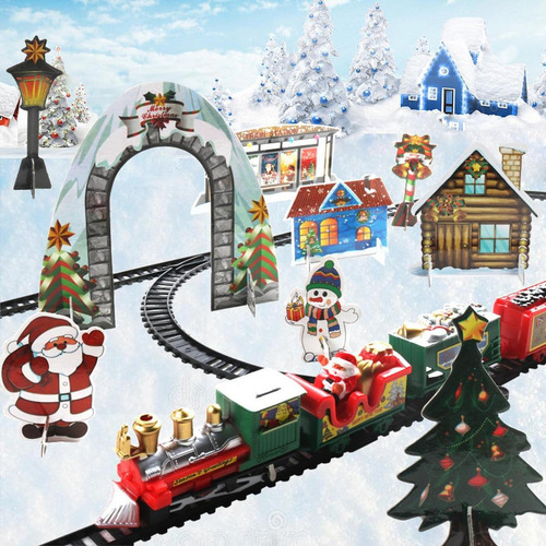 Juego De Tren Navideño, Juguetes Electrónicos, Regalo,
