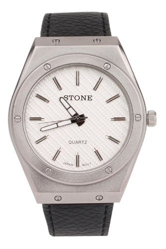 Reloj Pulsera Stone St1016 Cuero Para Hombre Agente Liniers