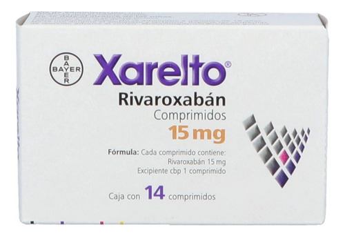 Xarelto 15 Mg Caja Con 14 Comprimidos - Rx