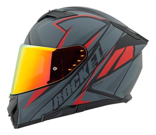 Casco Integral Joe Rocket Rkt210 Reactor + Mica Iridium Negro Lisa M