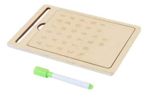 Tablero De Rastreo De Letras De Madera, Herramienta De