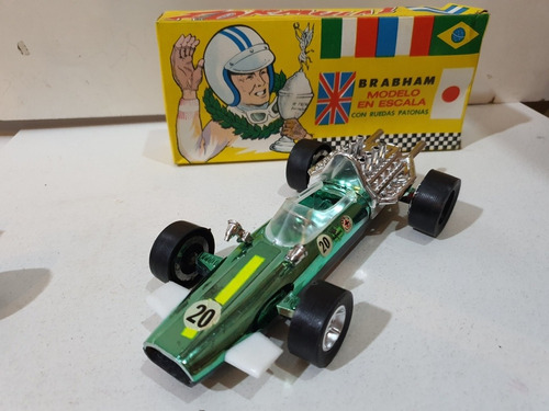 Antiguo Juguete Auto De Formula 1 Con Caja-verde
