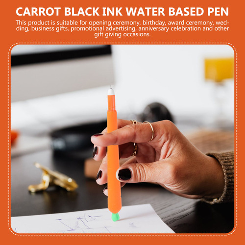 Pacote Com 12 Canetas De Tinta De Gel De Cenoura Caneta De S