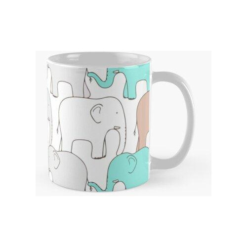 Taza Patrón De Elefante Calidad Premium