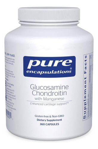 Glucosamina Condroitina + Manganeso Pure Encapsulations 360