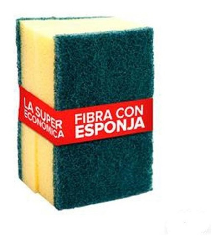 Imagen 4 de 7 de Esponja Fibra Para Lavar Trastes Cocina Paquete 10 Piezas