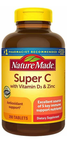 Super C Con Vitamina D3 Y Zinc - Unidad a $126800