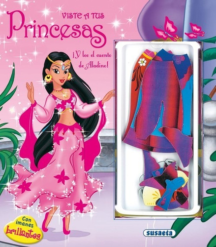 Libro Viste A Tus Princesas Con Imanes Brillantes Con Cuento
