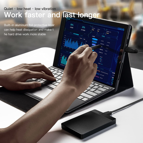 Unidad De Disco Duro Externa Portátil Unionsine De 1 Tb, Usb