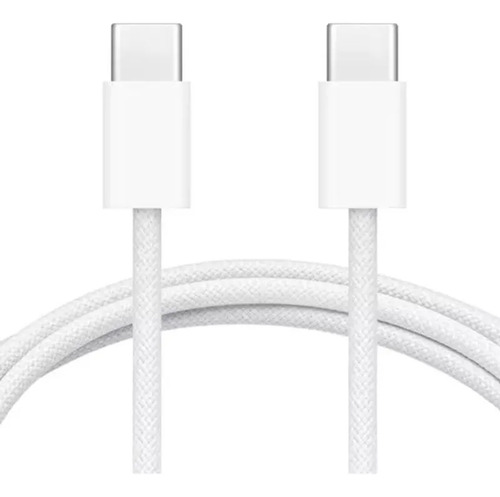 Cabo USB-c Cabo de dados para iPhone 15 A1703 branco com entrada USB C e saída C
