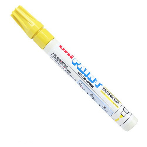 Caneta Marcador Permanente Uni Paint Marker Px 20 Industrial Cor Amarelo