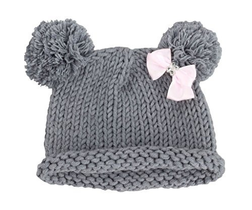 Zefen Bestknit Baby Girls Pompón Sombrero Props Crochet Tej