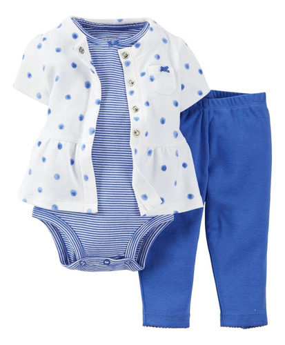 De Carter Baby Girls '3 piezas Chaqueta De Punto Y Pantalo.