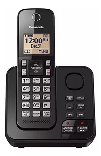 Telefone Panasonic KX-TGC360 sem fio - cor preto