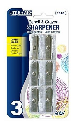 Sacapunta - Bazic 8 Round Sharpener With 2 Jumbo Dual Blade 