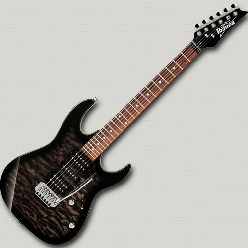 Guitarra Electrica Ibanez Grx 70qa Negra Tks Maple Simisol