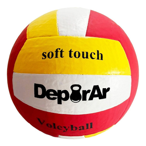 Pelota Voley Cuero Sintético Soft Touch Tricolor Volley Dpr