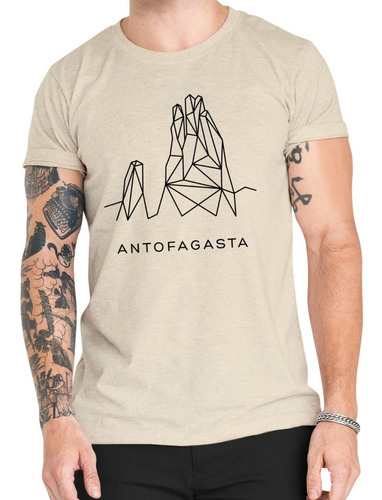 Polera Mano Antofagasta Abstracta Algodón Orgánico Scl19