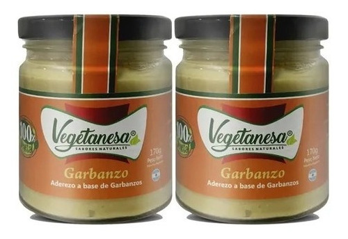 Pasta De Garbanzo Vegano Vegetanesa Untable 170gr Pack X2