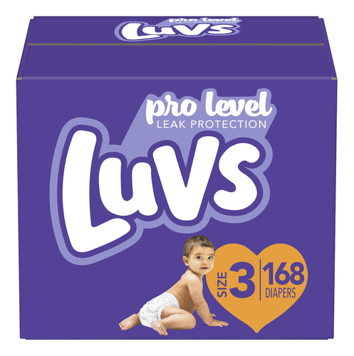 Luvs Triple Leakguards Paales Tamao 3, 168 Unidades