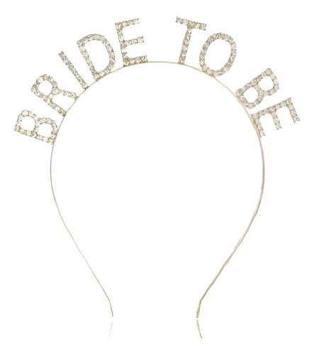 Vincha Strass Deluxe Bride To Be Futura Novia Dorado