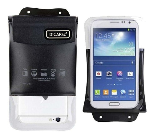 Capa A Prova D'água Para Smartphone Wp-c25i Dicapac Cor Preto 0