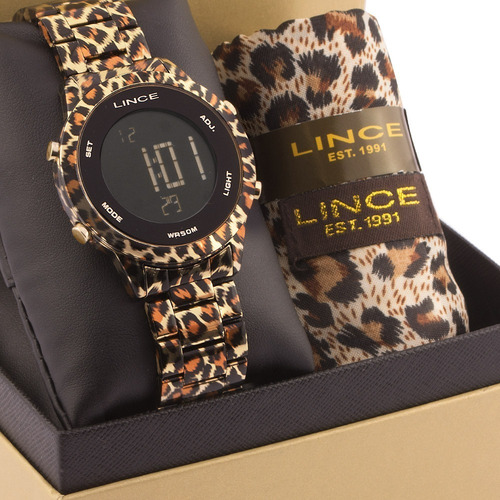 Kit Relógio Feminino Lince Com Lenço Sdph103lky09pxkp