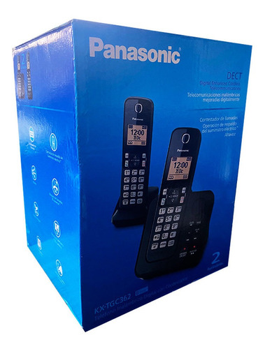 Telefone Sem Fio Panasonic Dect C/ Ramal 2 Bases E Memoria