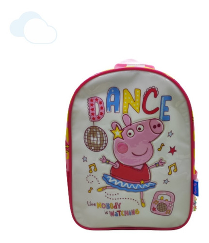 Mochila Escolar Jardin Niñas Peppa Pig Dance 12 PuLG Wabro