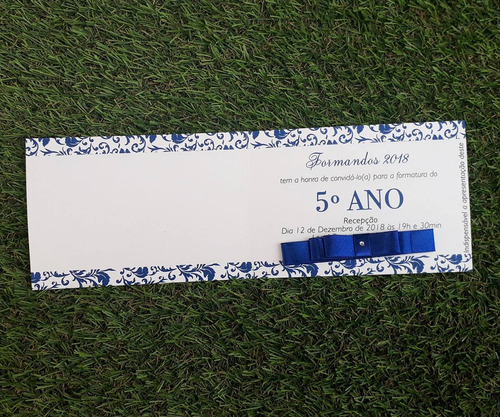 Imagem 4 de 4 de 45 Convites Formatura Infantil Personalizado Barato E Lindo