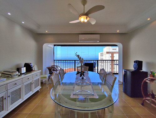 Imagem 6 de 30 de Apartamento Á Venda Vista Para O Mar Varanda Gourmet 3 Dormitórios 1 Suíte 2 Vagas Pitangueiras Guarujá. - Ap1167